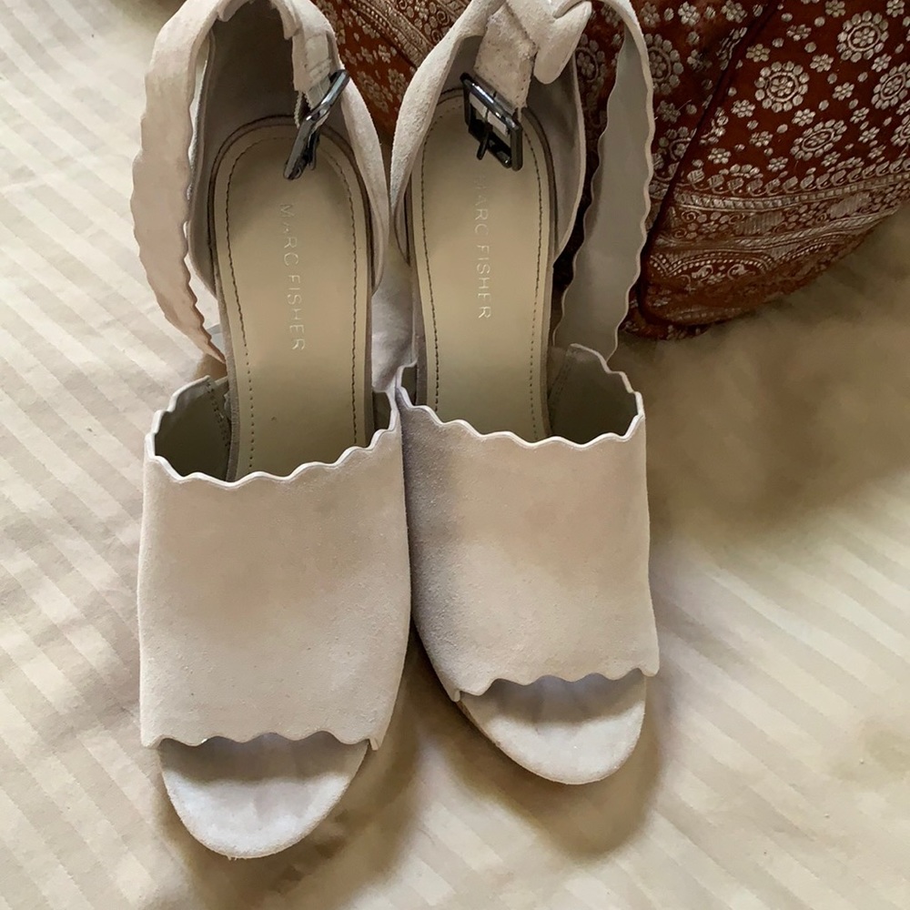 Mark Fisher suede wedges size 9.5